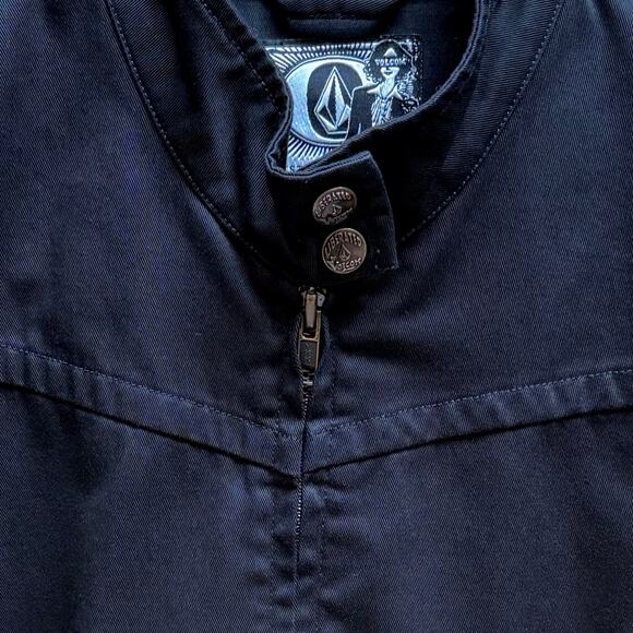 Volcom Womens Frochickie Moto Utility Jacket Size L Black Coat - Picture 3 of 13